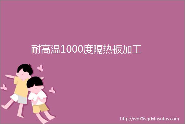 耐高温1000度隔热板加工